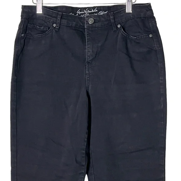 Gloria Vanderbilt | Rail straight high rise classic black jeans size 8 - Picture 7 of 13